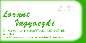 lorant vagyoczki business card